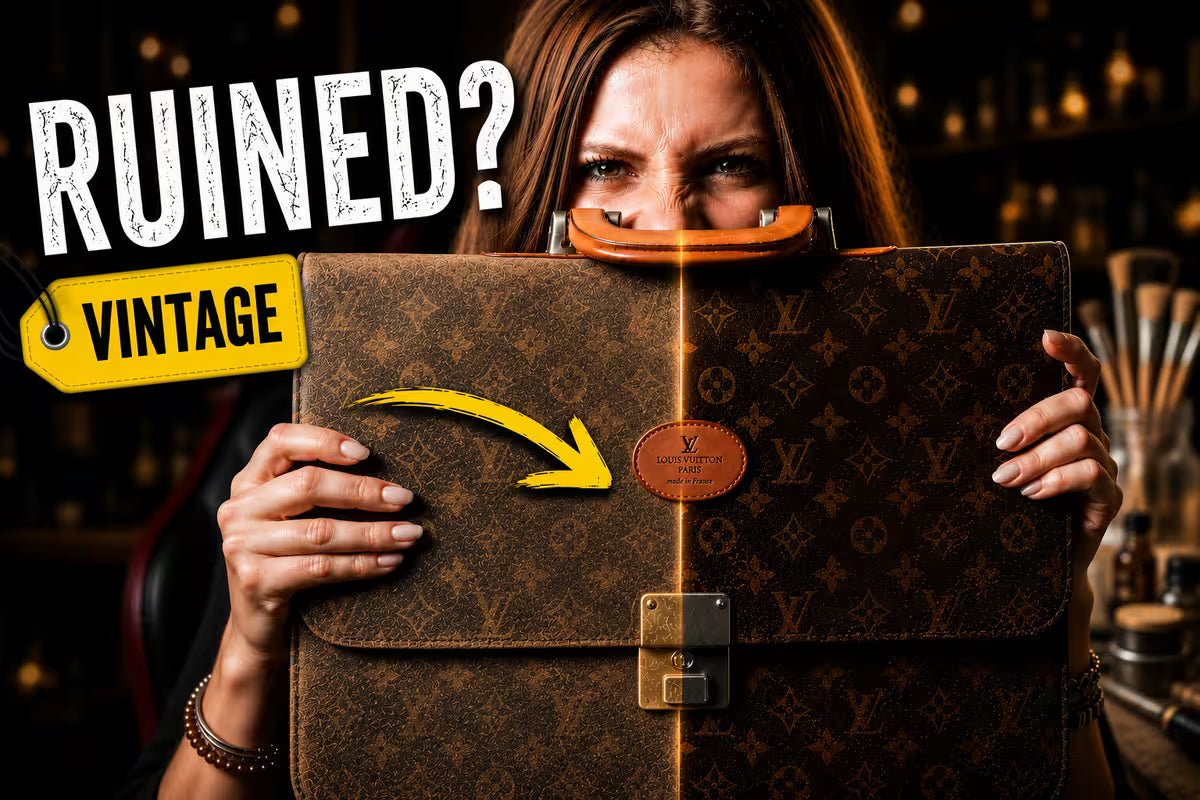 Vintage Louis Vuitton Briefcase Restoration - Joy's Customs