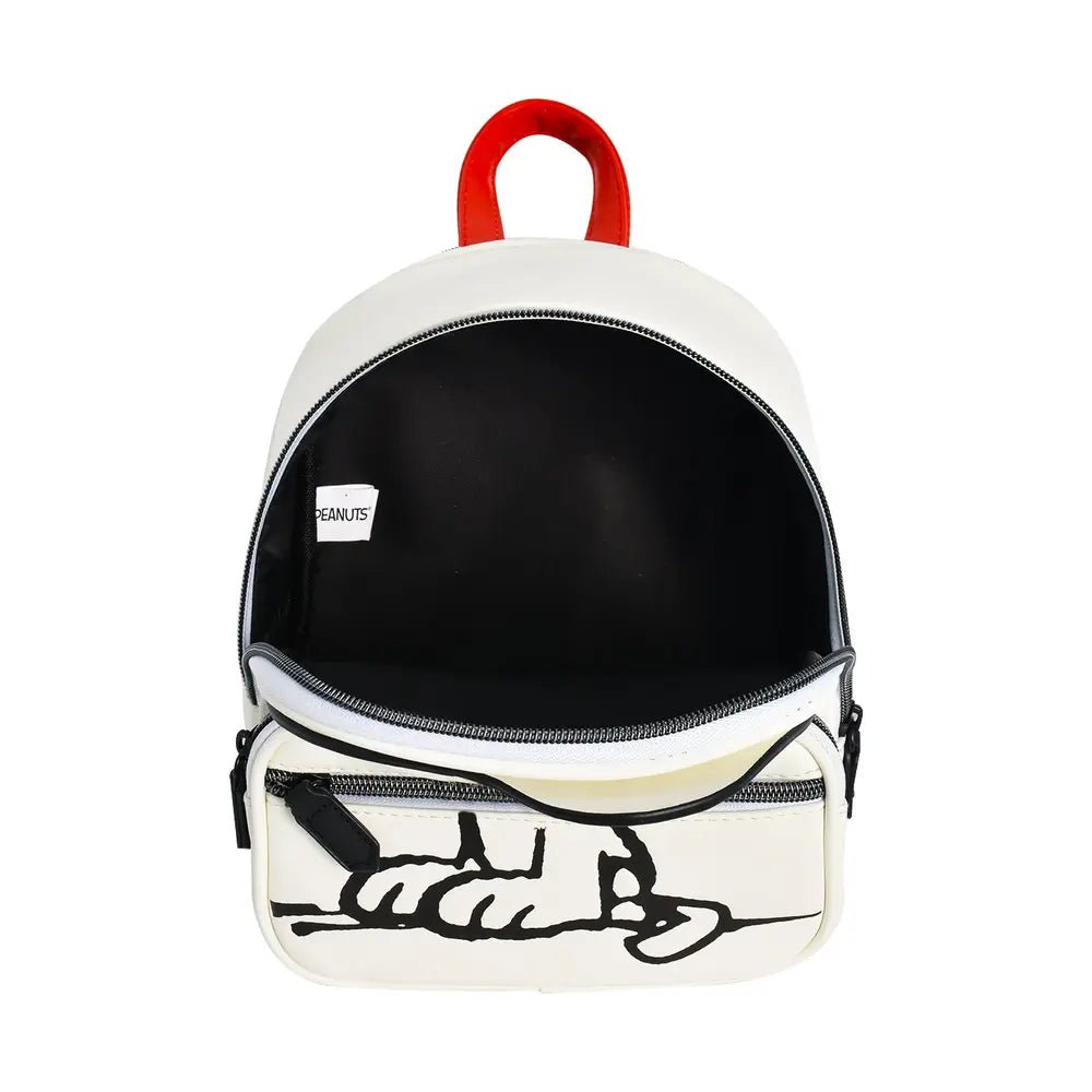Snoopy Red Collar - Peanuts Licensed Leather Mini Backpack