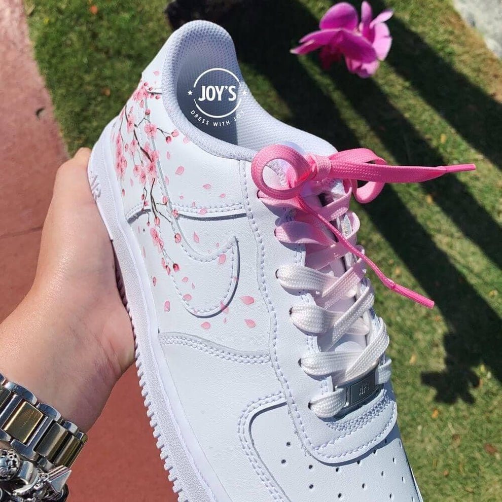 Pink Flat Shoelaces for Air Force 1 Sneakers and Canvas Shoes