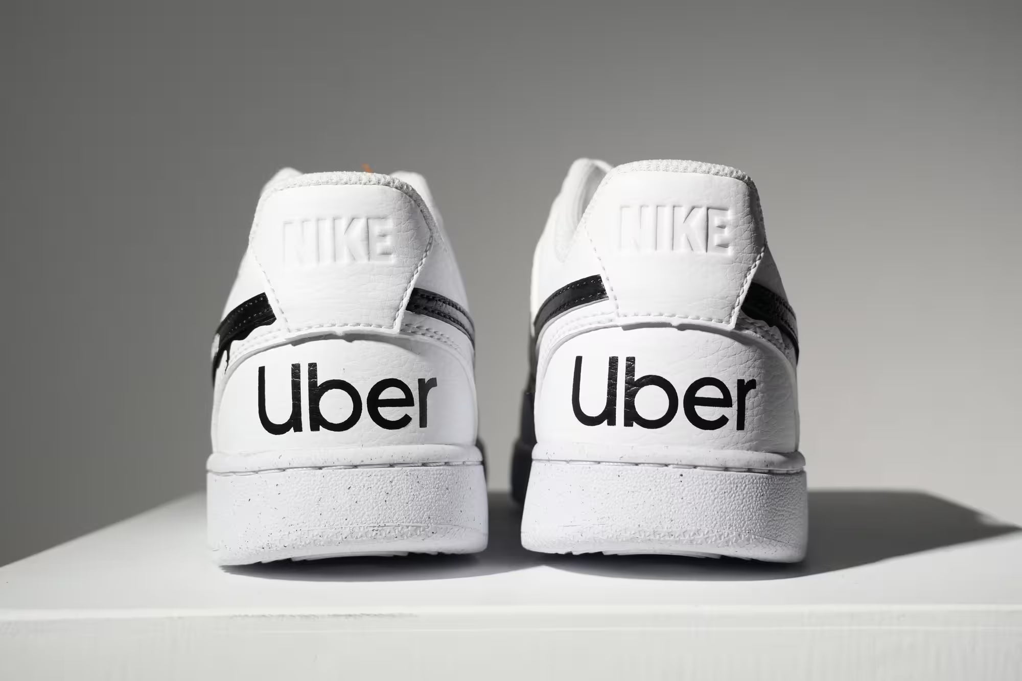 Custom Sneakers for Companies: Uber "Move with Mobility" - Joy's Customs