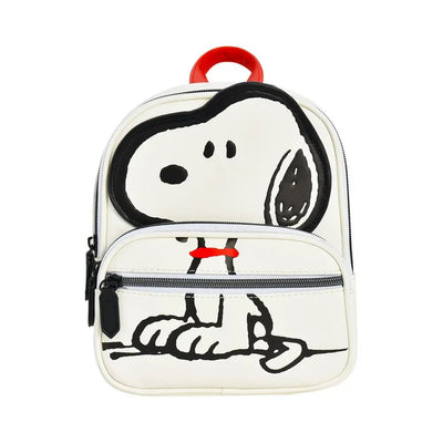 Snoopy Red Collar - Peanuts Licensed Leather Mini Backpack