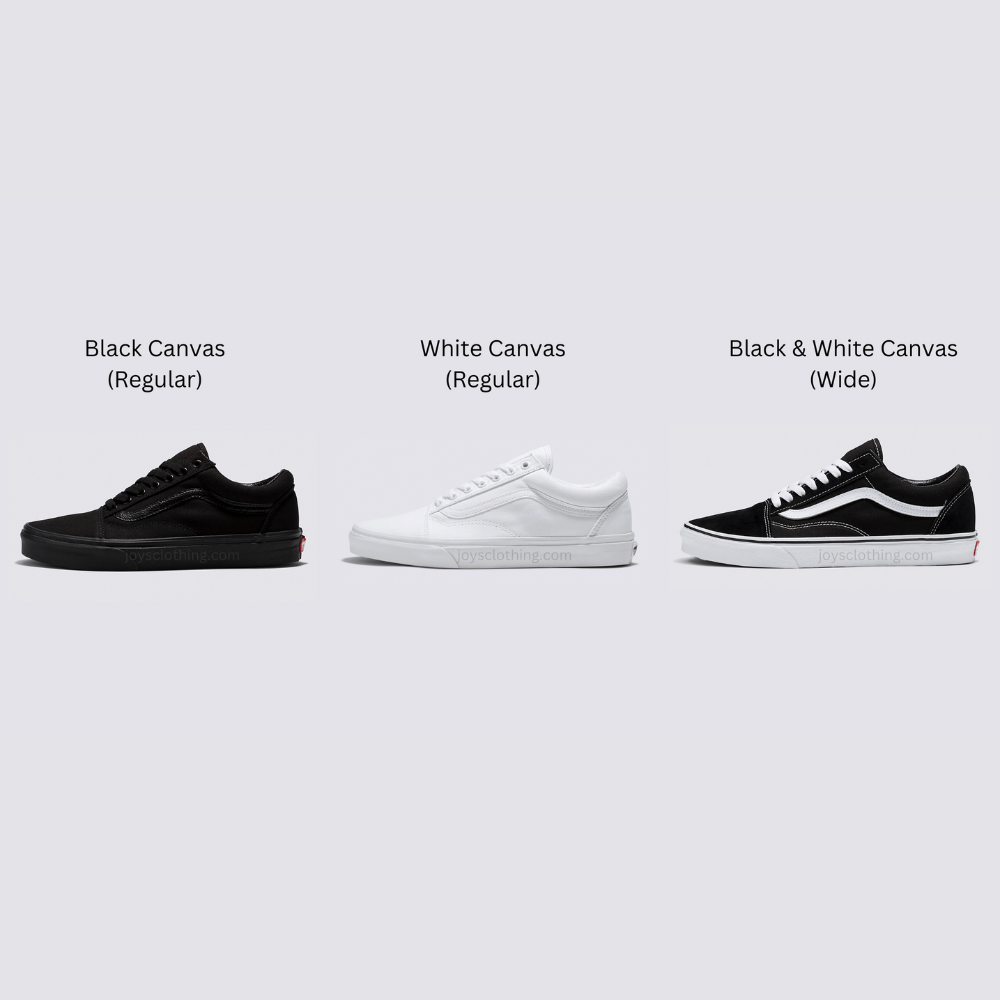 Image showing comparison between different Vans Skool shoes