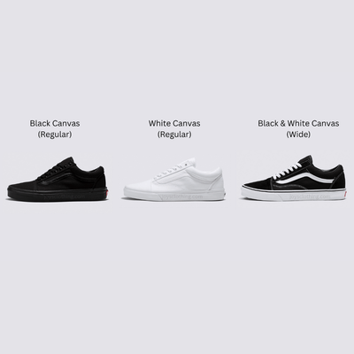 Image showing comparison between different Vans Skool shoes